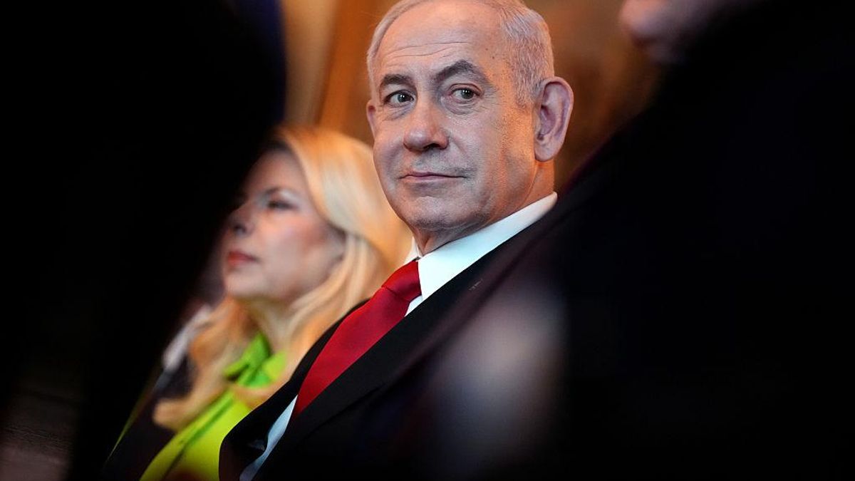 El primer ministro israelí, Benjamín Netanyahu, durante una cena en la Casa Blanca, el 7 de julio de 2025.