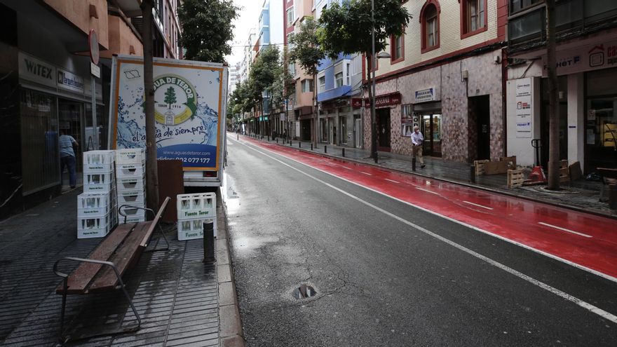 Las Palmas de Gran Canaria, tras la tromba de agua caída este miércoles