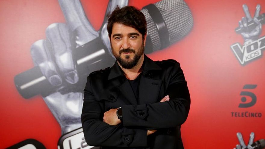 Antonio Orozco posa tras ganar 'La Voz Kids' con su pupila Rocío