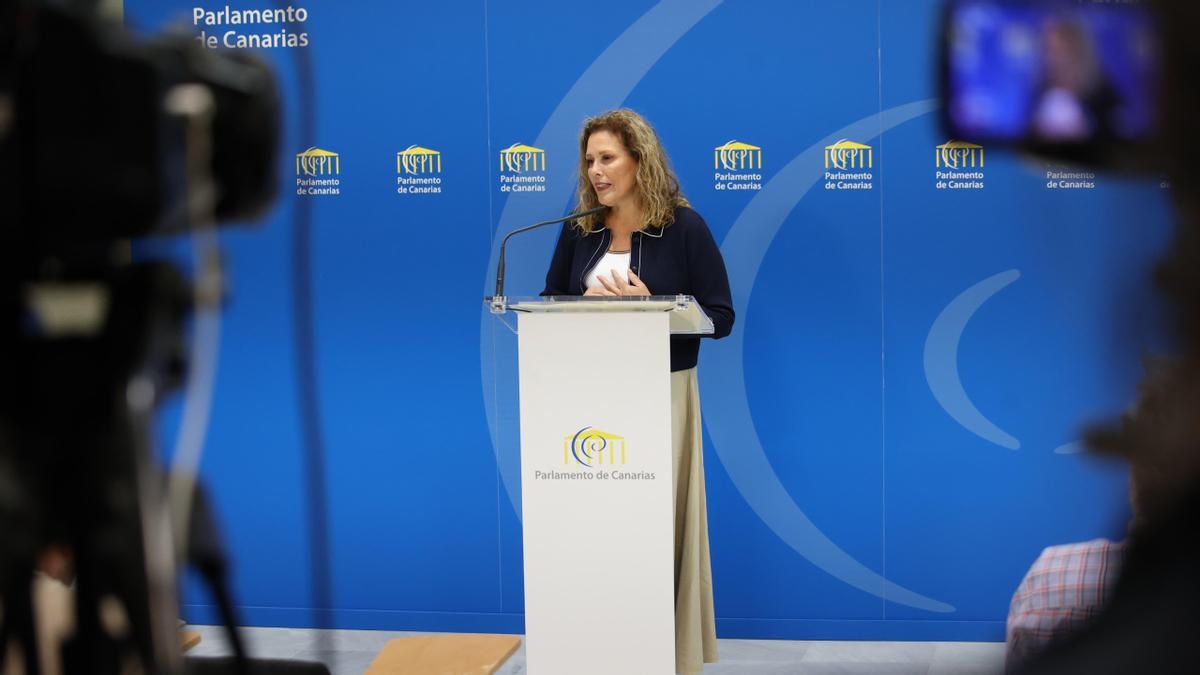 La presidenta del Parlamento canario defiende la "cercanía" y el clima político de la Cámara en su XI Legislatura