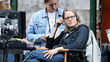 La directora Jodie Foster, en el set de rodaje de 'Money Monster'
