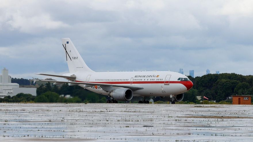 Avión del Ejército del Aire que ha llevado de Tenerife a Madrid a los españoles del MV Hondius.