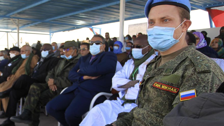 Un representante ruso de las Naciones Unidas durante la celebración del 45 aniversario de la creación de la República Árabe Saharaui Democrática el 27 de febrero de 2021