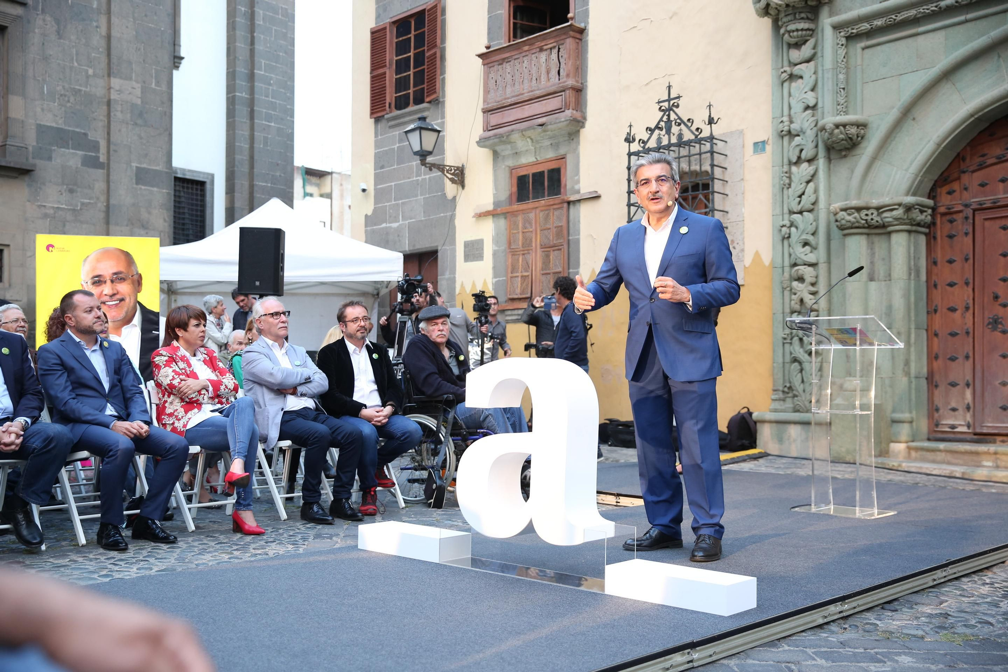 Presentación de la candidatura de Antonio Morales (NC) al Cabildo en Las Palmas de Gran Canaria.