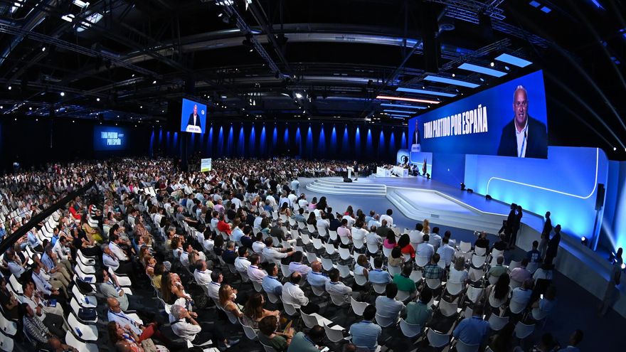 El Congreso del PP durante una de las intervenciones.