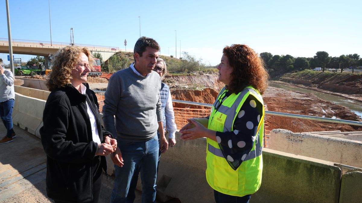 El president Carlos Mazón visita las obras de la CV-33.
