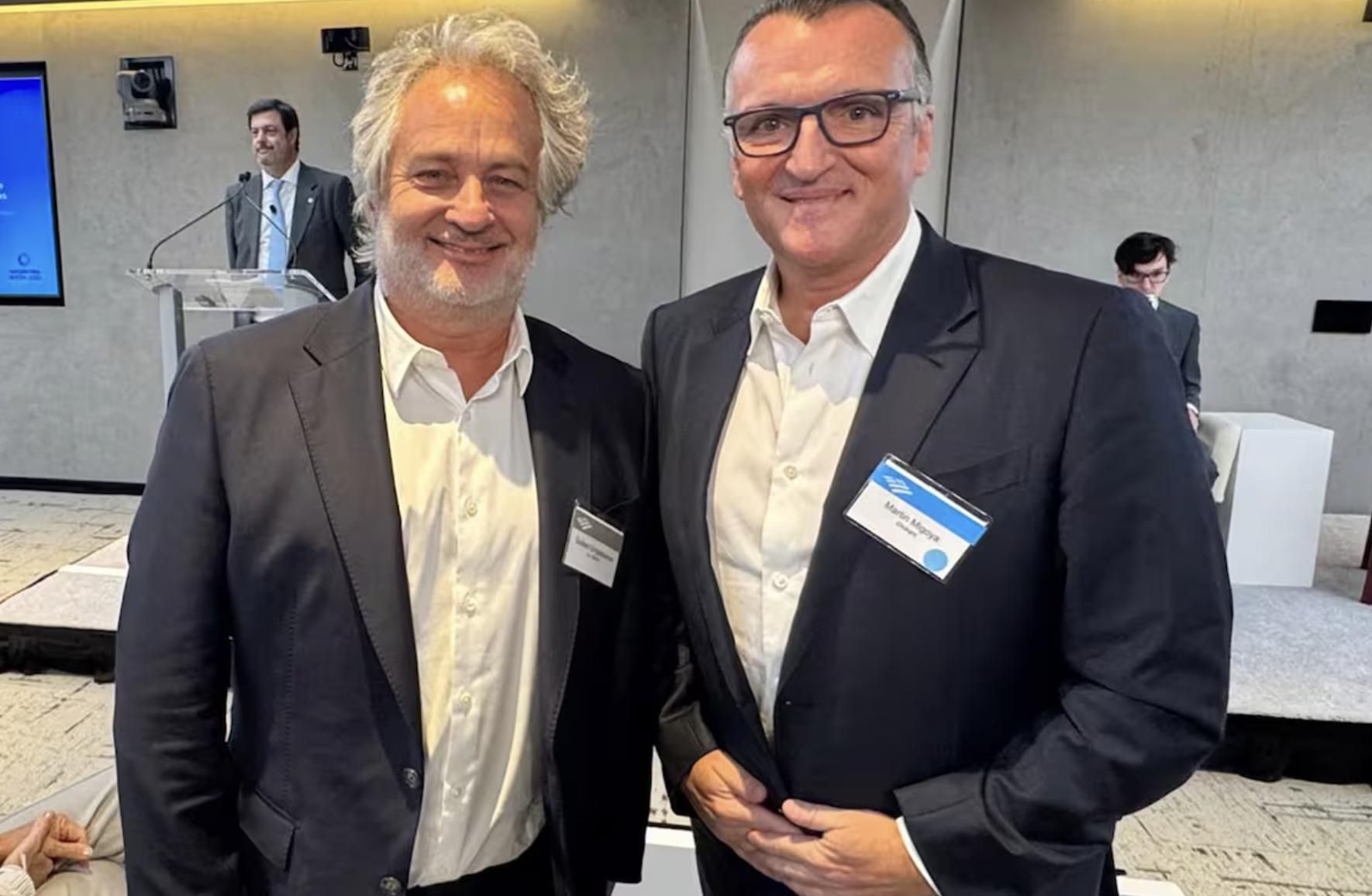 Guibert Englebienne y Martín Migoya, cofundador y CEO de Globant.