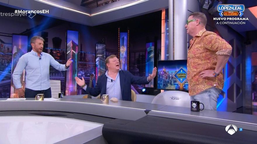 Los Morancos hicieron sudar a Motos con un enfado durante la publicidad, que emitieron al descubrir que era broma