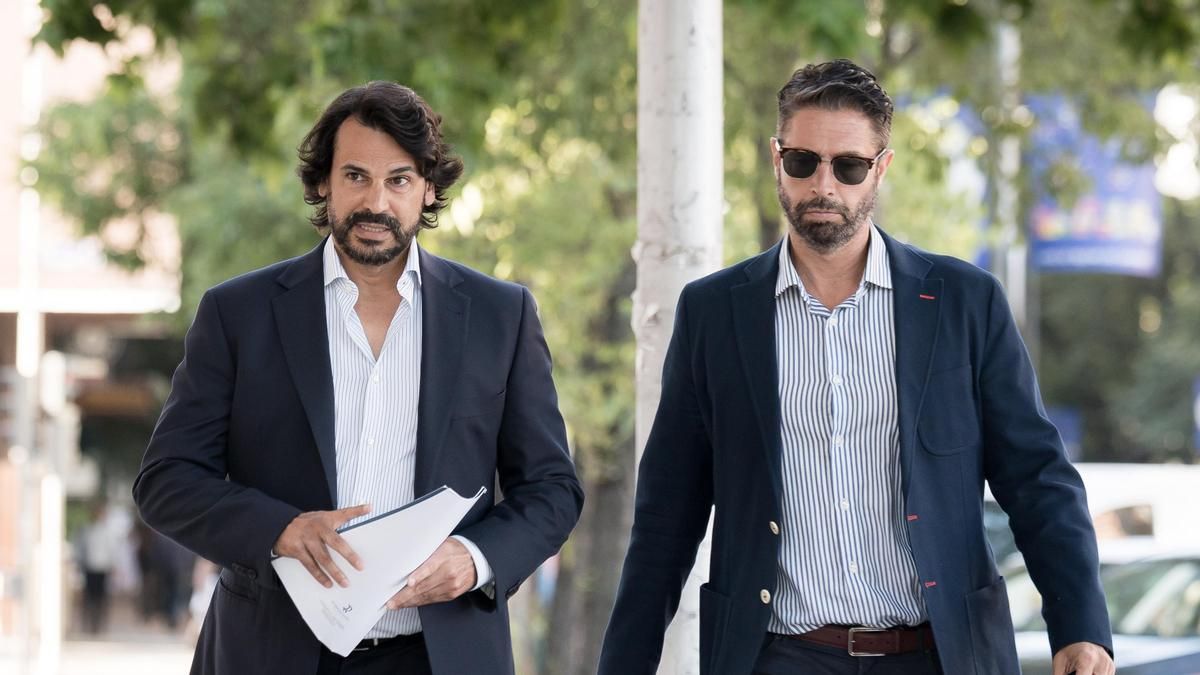 Alberto González Amador llegando a los juzgados de Plaza Castilla el 30 de junio de 2026.