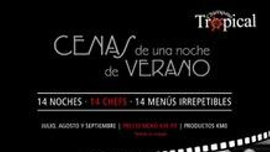 Propuestas de una noche de verano Chiringuito Tropical.