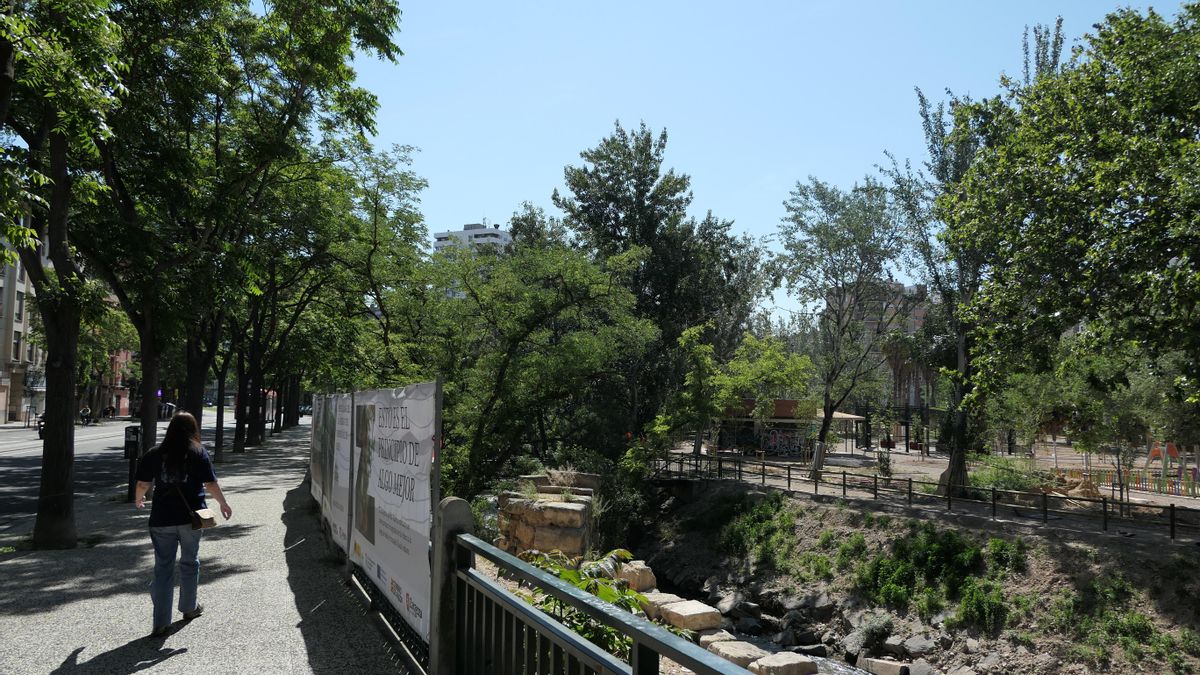 El Huerva desde la calle Asalto