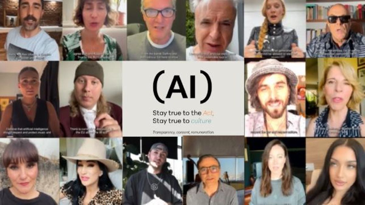 campaña 'Stay True to the Act' en defensa de la ley europea de Inteligencia Artifricial aplicada a la creación de contenidos artísticos