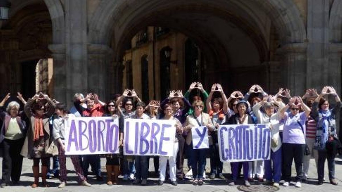 Una manifestació por el aborto libre y gratuito.