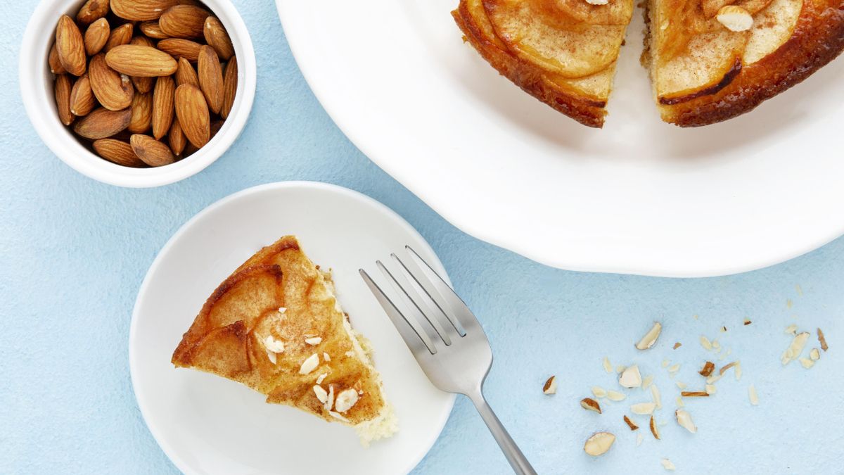 Tarta con almendras.