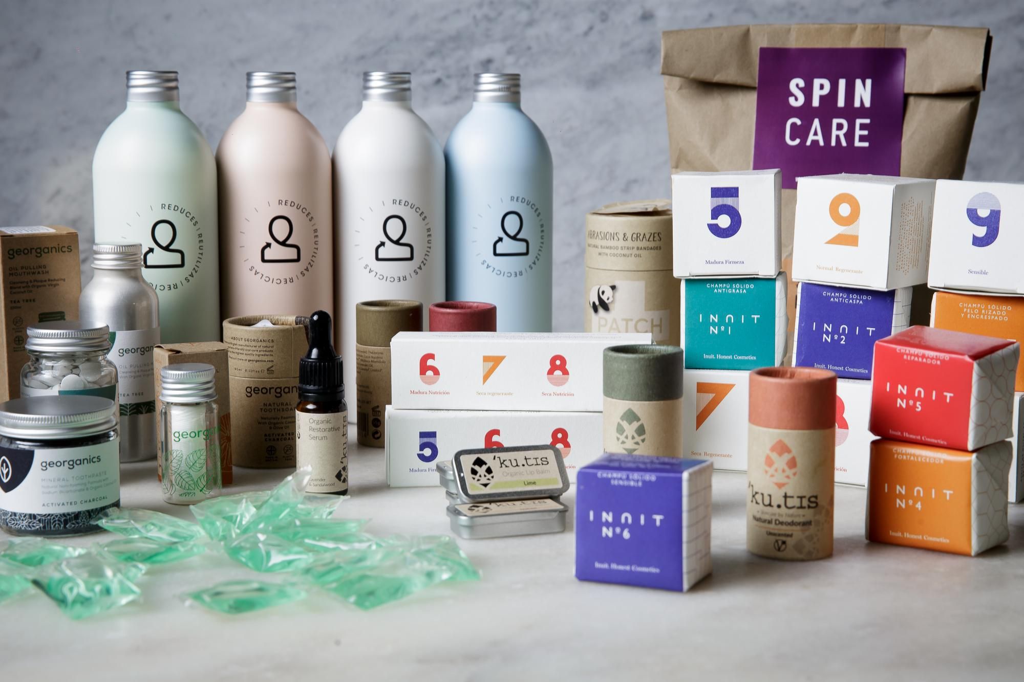 Productos de Spin Care y Spin Home.