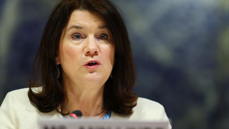 Ann Linde, en una imagen de archivo. EFE/EPA/DENIS BALIBOUSE / POOL