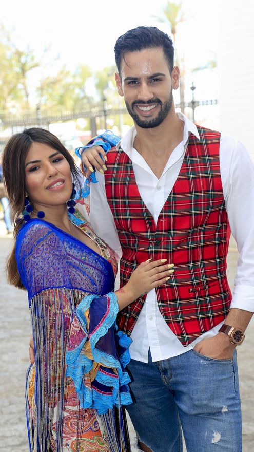 Chabelita y Asraf en la Feria de Abril