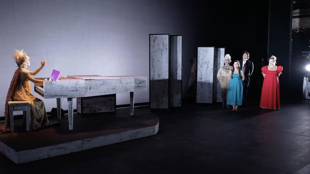 Un momento de la escenificación.