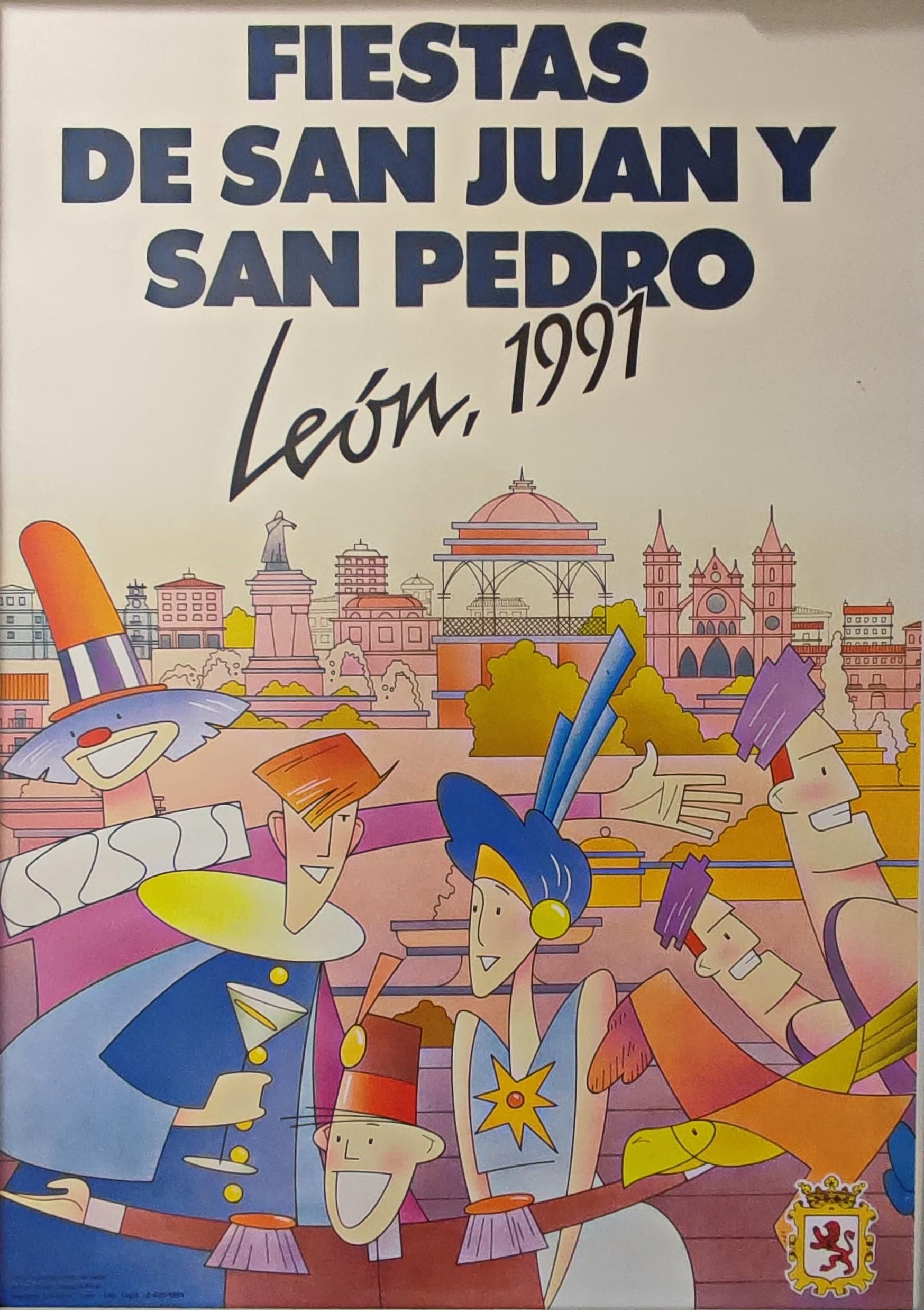 Los carteles de las fiestas de San Juan y San Pedro de León en tiempos sin IA