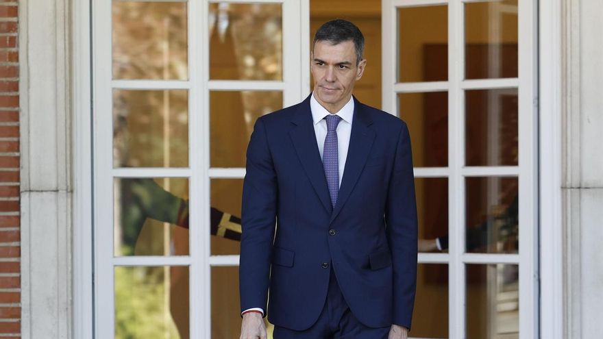 El presidente del Gobierno, Pedro Sánchez en el Palacio de la Moncloa, en una imagen de archivo.