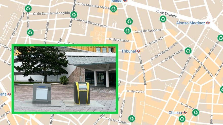 Las 30 calles y plazas donde se colocarán los primeros contenedores soterrados de Madrid