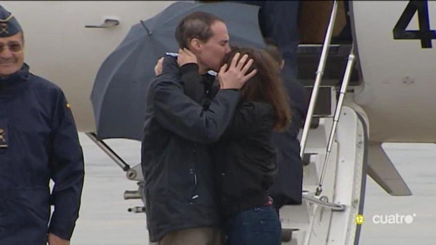 Imágenes del periodista liberado