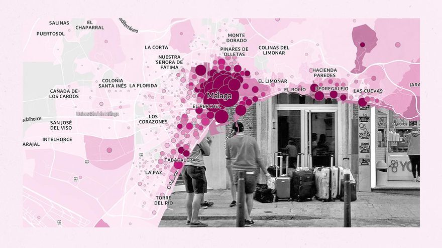 El mapa de los anuncios de pisos turísticos, calle a calle: zonas al límite, aunque la presión legal se nota