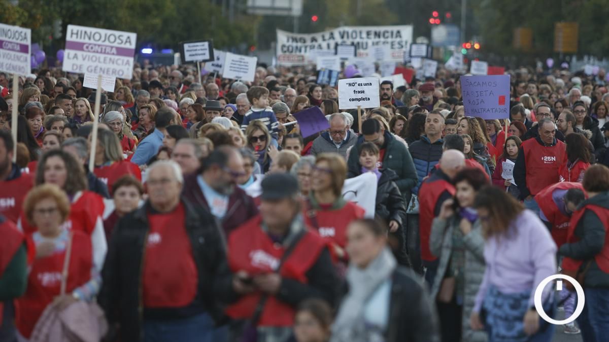 Manifestación contra la violencia machista 25N
