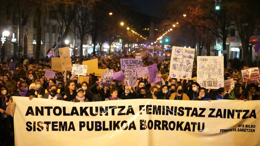Un feminismo sin restricciones conquista las calles de Euskadi