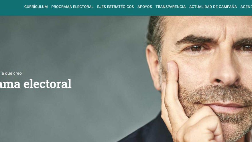Imagen de la web de la candidatura a rector de Ignacio Villaverde.