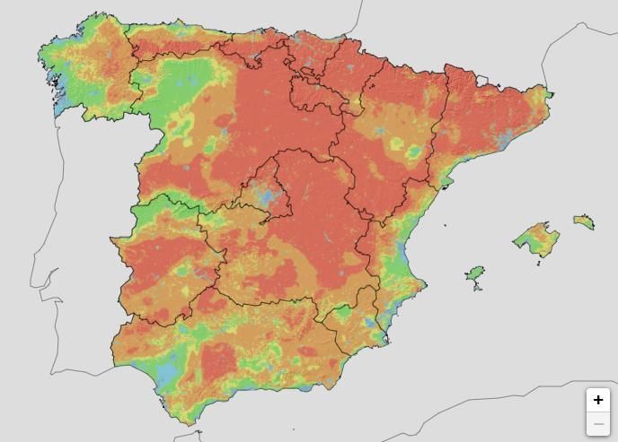 Mapa de riesgo de incendio extremo y muy alto en Córdoba el 5 de septiembre de 2026 | AEMET