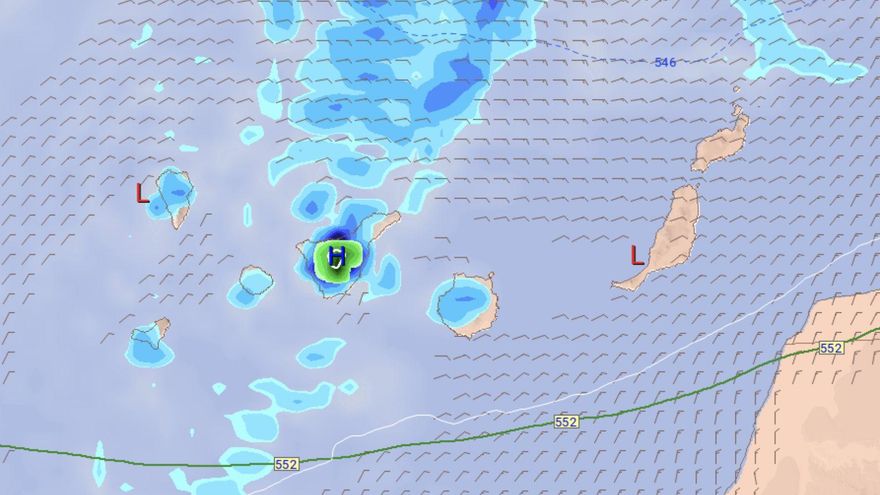 Dana en Canarias: una gota fría afectará a todas las islas esta semana dejando abundantes lluvias y nieve