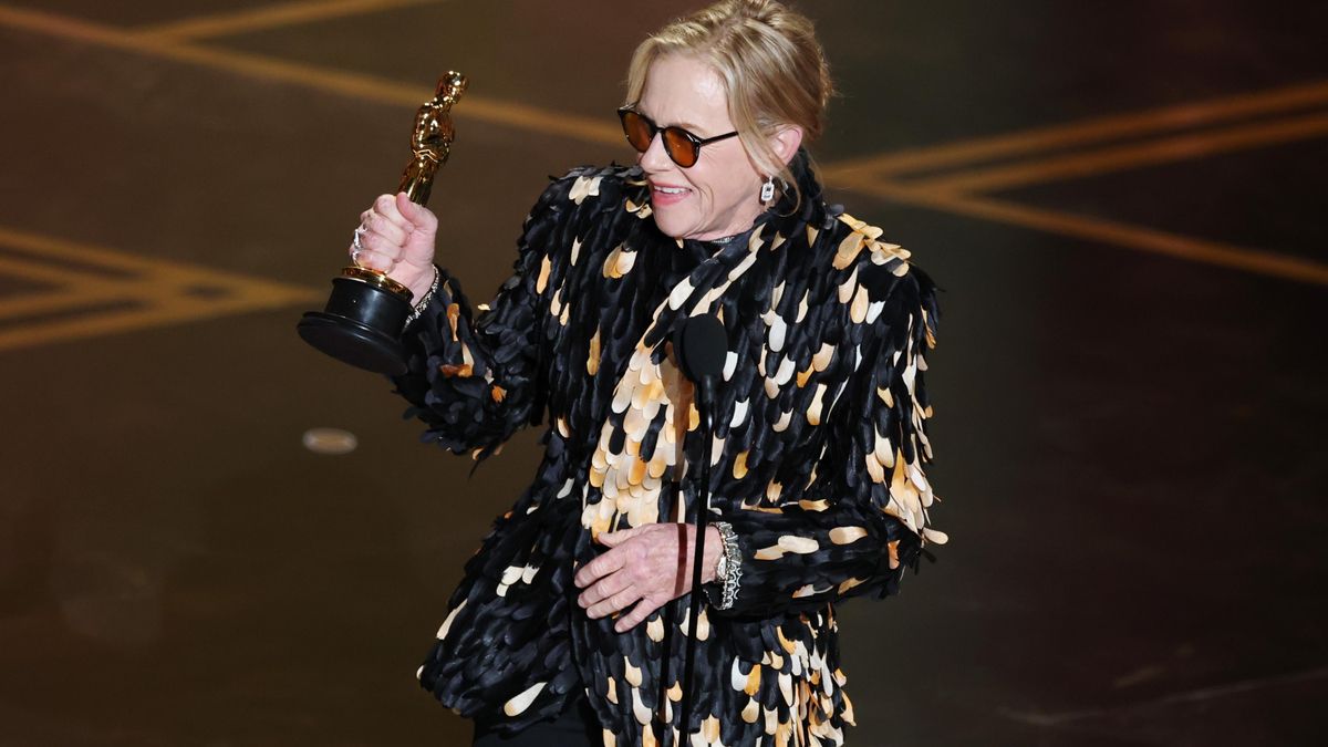 Amy Madigan habla tras ganar el Óscar a Mejor Actriz de Reparto por 'Weapons' durante la 98.ª ceremonia anual de los Premios Óscar en el Dolby Theatre de Los Ángeles, California, EE. UU., el 15 de marzo de 2026. EFE/EPA/CHRIS TORRES