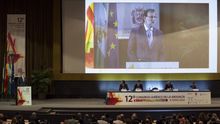 Mariano Rajoy, este jueves, durante el XII congreso de la abogacía.