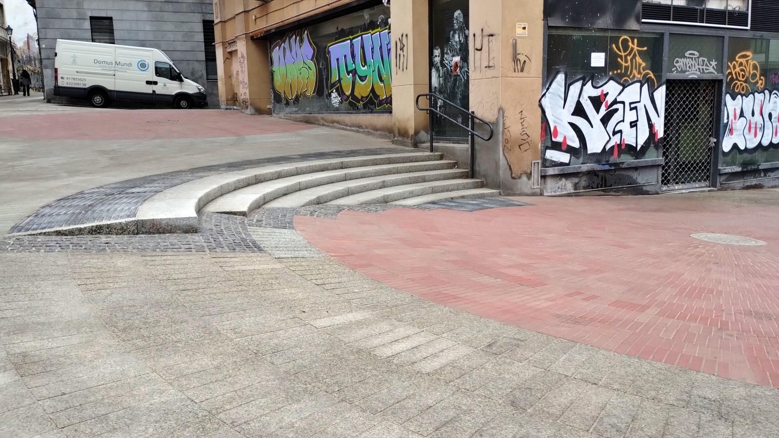 Las imágenes de la transformación peatonal en torno al mercado de Mostenses