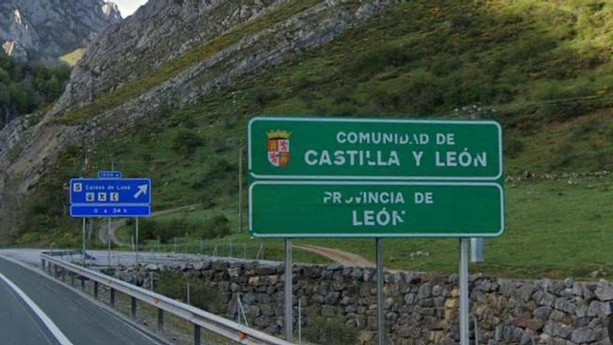 Entrada a la provincia de León desde Asturias.