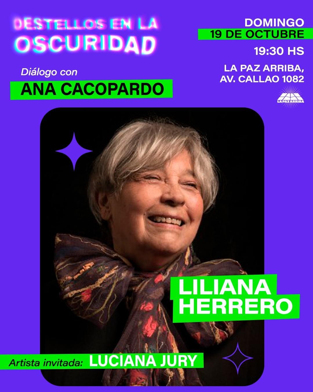 Liliana Herrero en el nuevo episodio de "Destellos en la Oscuridad"