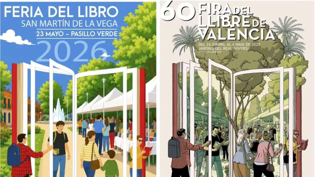 El Ayuntamiento de San Martín de la Vega de Madrid plagia con IA el cartel de Paco Roca para la Fira del Llibre de València
