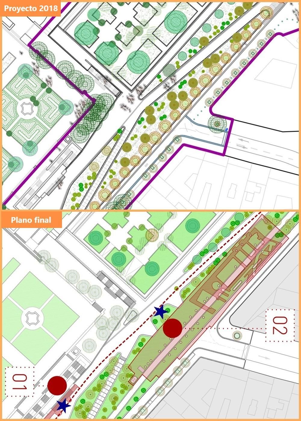 Reforma de Plaza España: proyecto en la zona de los vestigios del palacio de Godoy