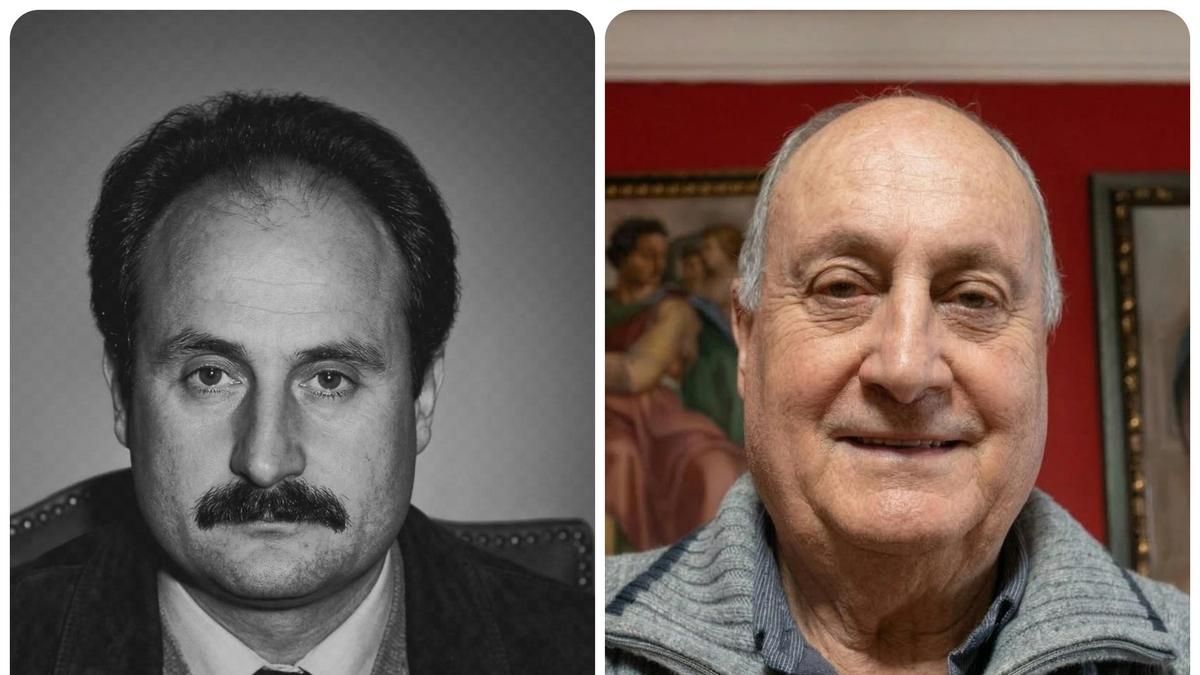 Manuel López Rodríguez, antiguo procurador del PSOE por León en una imagen de la época (izquierda) y en la actualidad. 