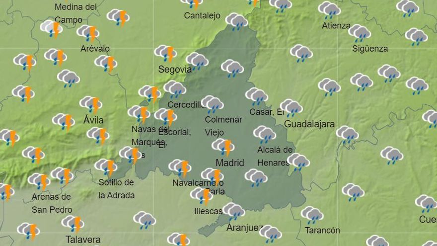 Tiempo revuelto en Madrid durante el puente de la Constitución: nubes, viento y una jornada de lluvia