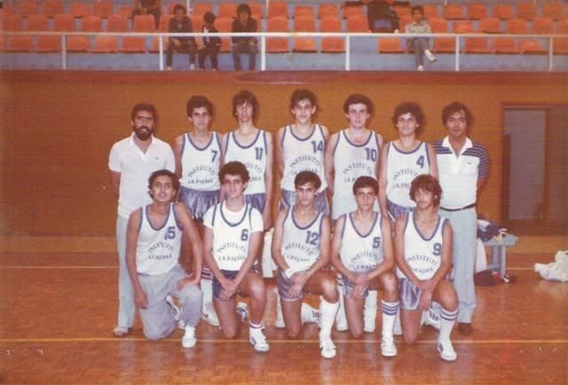 Con el Instituto La Palma juvenil (1983).