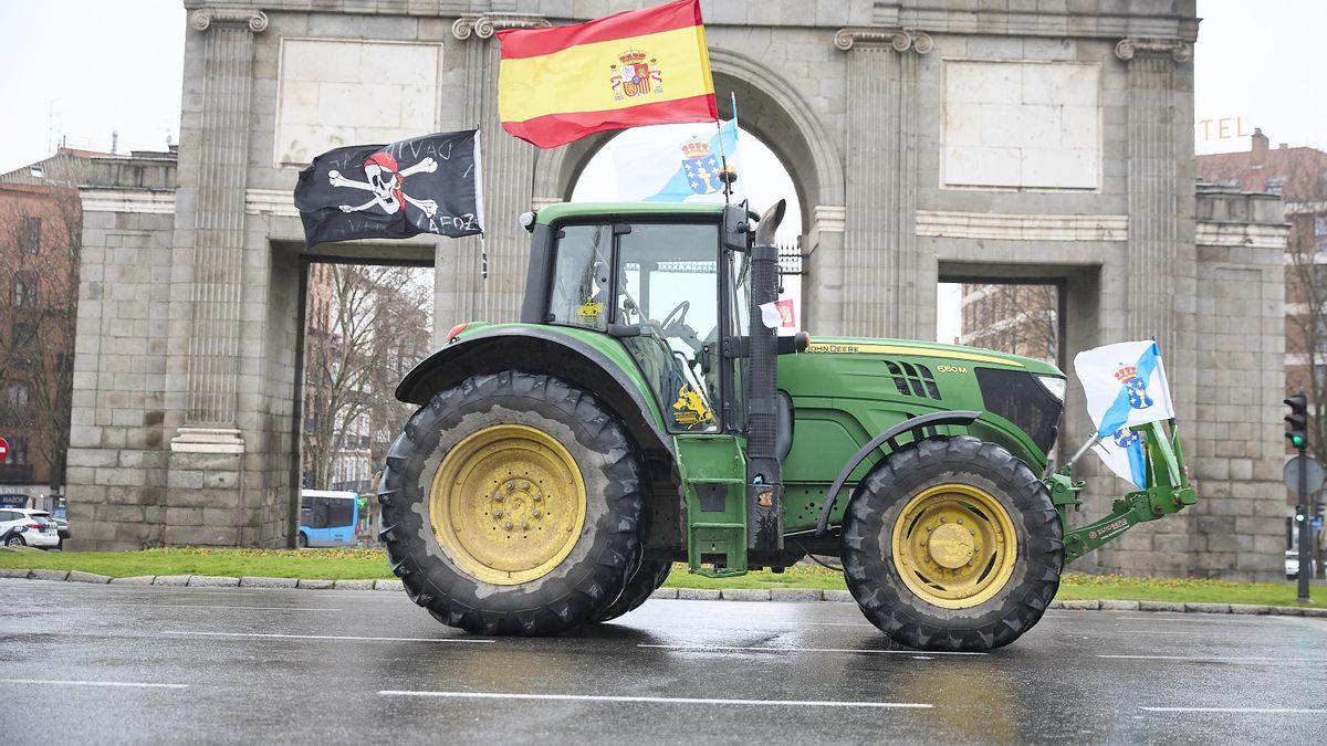 Protestas del sector primario en Madrid.