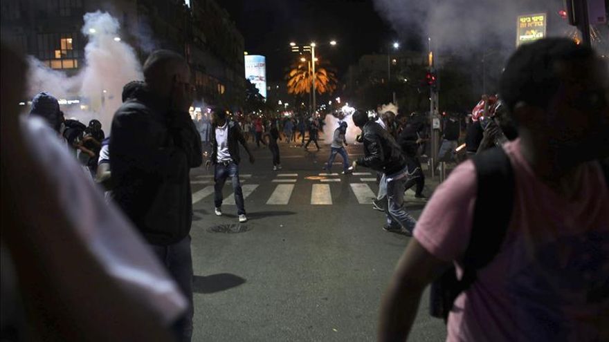 63 heridos en incidentes entre emigrantes etíopes y la policía en Tel Aviv