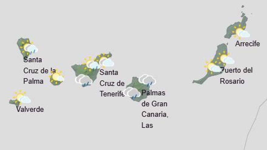 Cambio de tiempo en Canarias: la Aemet prevé un descenso de temperaturas y lluvias en varias islas esta semana