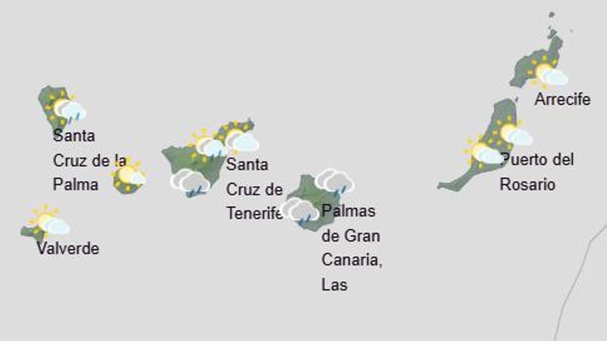 Cambio de tiempo en Canarias: la Aemet prevé un descenso de temperaturas y lluvias en varias islas esta semana