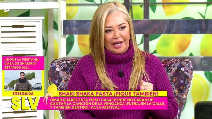 Belén Esteban defiende a Shakira en 'Sálvame': "Ojalá hubiera sido yo cantante, habría hecho 14 hits"