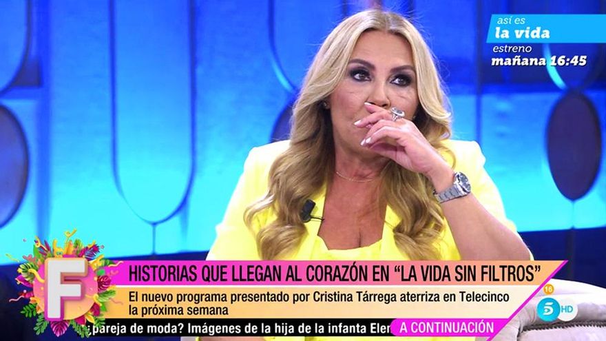 Cristina Tárrega se emocionó al hablar de su nuevo programa en Telecinco y desveló el mensaje de Jorge Javier