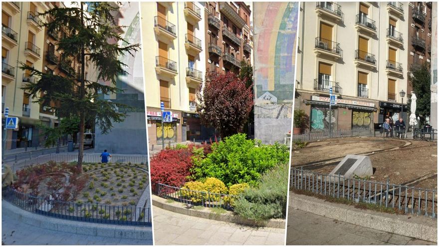 Reaparece el 'jardín olímpico' de Madrid 2020 en las obras del Carmen