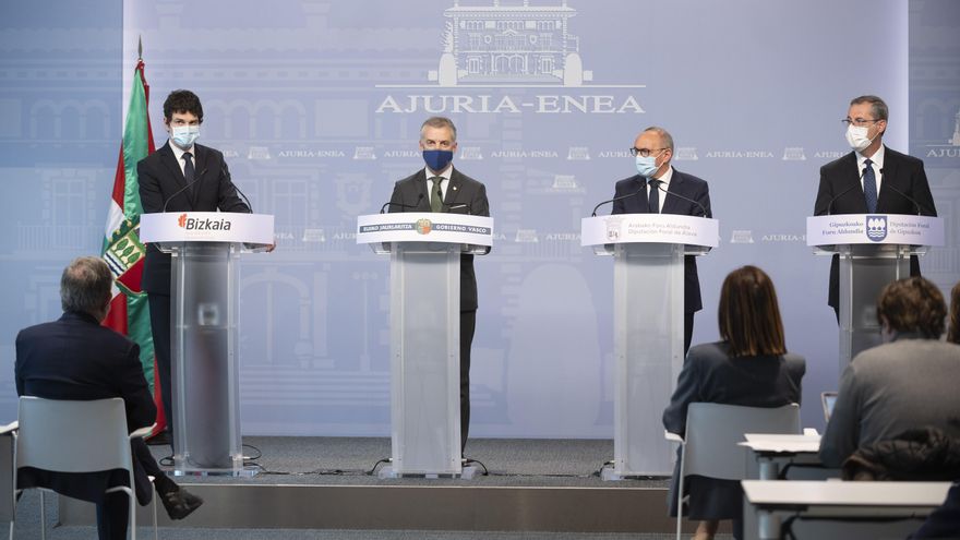 Urkullu y las diputaciones presentan como plan ante la 'economía de guerra' 528 millones en proyectos conocidos